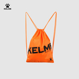卡尔美（KELME）束口袋抽绳双肩背包足球鞋袋收纳袋健身运动足球包 荧光橙 大号(35cm*45cm)