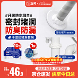 立邦密封胶泥墙壁孔下水道管堵洞胶密封空调孔防虫隔音堵漏10包+200g