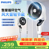 飞利浦（PHILIPS）交流电机风扇空气循环扇3D摇头电风扇落地扇家用落地电扇柔风静音净化风扇 ACR2441CFD