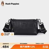 暇步士（Hush Puppies）单肩包真皮男士背包斜挎商务通勤牛皮小挎包新款男士包生日礼物 【经典款】可手包