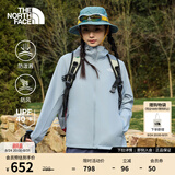 北面（The North Face）【溯水系列】防晒皮肤衣情侣款防泼溅防风夹克UPF40+休闲薄风衣 8G77/FM2/凝霜灰/女款 L