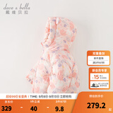 戴维贝拉（DAVE＆BELLA）儿童羽绒服女童上衣男童羽绒衣冬装新款宝宝衣服保暖小童外套 小兔印花【现货】DB4238127 100 cm（建议身高90-100cm）