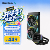 九州风神（DEEPCOOL）冰域240水冷散热器/PWM智能调速水泵/支持MP4视频/ARGB星环风扇