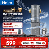 海尔（Haier）前置过滤器超大通量家用自来水过滤净水器40微米全自动反冲洗实时水压监测全屋净水HP-45