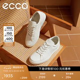 爱步（ECCO）休闲板鞋男鞋 轻便软底板鞋平底鞋鞋子男 柔酷60周年582404 HL 白色58240401007 （批次随机发货） 41