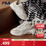 斐乐COLLINA休闲鞋｜休闲鞋女士山丘鞋复古运动鞋户外老爹鞋 棉花糖/朴色-MA 36.5