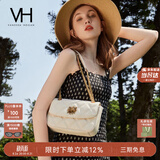 VANESSA HOGAN VH女包茵然软包轻奢小香风斜挎小包菱格链条单肩腋下包生日礼物