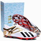 TATASU梅西限量版足球鞋鸳鸯AG校园比赛专业训练鞋长碎钉C罗儿童运动鞋 白金色梅西长钉 41