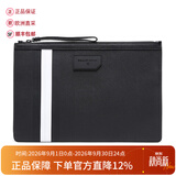 巴利（BALLY）男士PVC手拿包可装电脑男包 BOLLIS LARGE OF 30 6224350 黑色黑白条纹