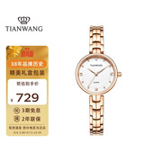 天王（TIAN WANG）手表女 生日礼物钢带石英女表玫瑰金色LS31387P.P.W