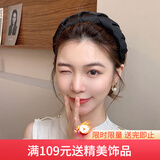 向晚发箍高颅顶海绵发箍女外出气质发卡编织头箍高级感发饰女生日礼物
