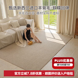东升100%新西兰羊毛无胶水无甲醛抗菌防螨客厅卧室环保地毯可定制尺寸 左岸 3.4m*2.4m 1件