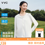 VVC防晒衣服女冰丝凉感透气防紫外线披肩城市轻户外短外套 简约白2.0