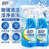 绿伞玻璃净亮水 玻璃车窗清洗剂 不留水痕去污防尘500g*2瓶