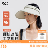 VVC防晒帽女遮阳帽防紫外线夏季工学视野户外大檐帽 灰度绿