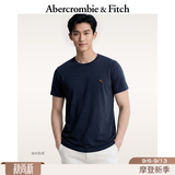 Abercrombie & Fitch经典小麋鹿图案情侣柔软纯棉短袖T恤上衣26春夏男装124-6014 海军蓝 L (180/108A)