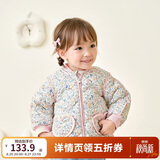 巴拉巴拉儿童羽绒服三防衣服轻薄棒球领外套男女童装2025新款秋冬装碎花萌