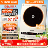 苏泊尔（SUPOR）电磁炉家用连续猛火电陶炉二级能效电磁灶电池炉电炉一体炫彩微晶整板电火灶风火轮系列C22-IA855D