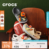 CROCS卡骆驰贝雅卡骆班洞洞鞋轻便拖鞋男鞋女鞋一脚蹬休闲鞋|205089 黑色/白色-066（含智必星） 39 (240mm)