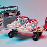 PONY/波尼中低帮滑板鞋ATop时尚男运动透气板鞋韩版硫化休闲鞋 浅灰（女） 38