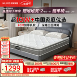 顾家家居（KUKA）梦想垫PLUS 2cm天然乳胶床垫席梦思主次卧床垫梦想垫1016 1.5x2米