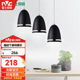 雷士（NVC）现代简约圆形餐厅灯北欧卧室吧台创意大气极光3头现代简约餐厅灯