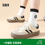 Semir德训鞋2026春夏休闲鞋外穿时尚运动鞋板鞋女SFYM233655 白色 37