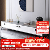 米客米家（MIKEMIJIA）电视柜现代简约小户型客厅落地储物柜轻奢电视机柜子茶几组合家具 店长推荐四柜门+灰色180CM 组装（自行安装）