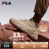 斐乐（FILA）火星2丨老爹鞋男鞋复古增高潮流休闲鞋黑色运动鞋子跑步休闲鞋 驼丝锦-DO-F12M131116F 39