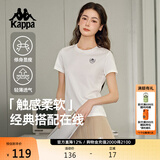 卡帕（Kappa）背靠背t恤短袖修身2026新款夏季休闲纯棉半袖运动显瘦K0E42TD01D