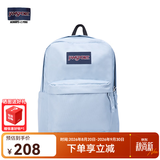 JANSPORT杰斯伯书包轻便双肩包男女旅行包简约背包电脑包学生校园 【预计15天内发货】4QUT7G7雾霾蓝-侧边袋