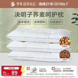 罗莱家纺 枕头颈椎枕 100%棉决明子荞麦花草枕头护颈椎助睡眠 46*72cm