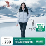 骆驼（CAMEL）【迪丽热巴同款】户外滑雪裤女三防水直筒裤加绒长裤冲锋裤 6806