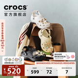 卡骆驰（CROCS）白鹿同款经典云朵洞洞鞋时尚百搭女鞋花园鞋|206750 黑色-001(含智必星) 34 (210mm)