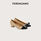 菲拉格慕（Ferragamo）女士Vara蝴蝶结高跟鞋 0702227_1D _ 75 礼物送女友