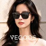 威古氏（VEGOOS）墨镜男女偏光太阳镜防紫外线UV400大框开车眼镜6259 玳瑁色 升级