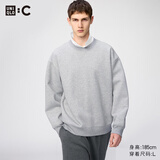 优衣库宽松卫衣/长袖男装女装合作款/运动衫481040 486125 486125/03灰色 L