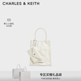 CHARLES&KEITH褶皱磁吸手提单肩斜挎托特包包女包生日礼物送女友CK2-30782347