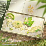 狮洛德 叶脉金属书签生日礼物送学生考试奖品书页夹礼盒装 送贺卡