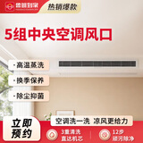 鲁班到家家电清洗 不限品牌 上门服务 清洁保养 空调拆洗 清洗套餐 5组中央空调风口【风管机拆洗】