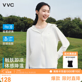 VVC防晒衣服女冰丝凉感透气防紫外线披肩城市轻户外短外套 简约白2.0