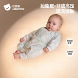 贝肽斯胎脂皮婴儿衣服秋冬新款纯棉连体衣加厚新生男女宝宝中开哈衣
