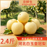 京鲜生河北辛集白玉皇冠梨 净重2.4斤 单果200g+ 生鲜水果 源头直发