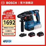 博世（BOSCH） GBH 185-LI专业锂电无刷吸尘电锤18V充电式电钻冲击钻混凝土打孔 5.0Ah电池×2（不含GDE 12）