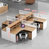 美轩戈（meixuange）职员桌工位屏风隔断卡位电脑桌办公家具财务办公桌椅组合