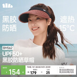 蕉下（beneunder）遮阳帽子草帽防晒帽女夏季防紫外线太阳帽空顶帽黑胶凉帽BM562