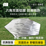 探险者（TAN XIAN ZHE）防潮垫户外帐篷垫子防水布铝箔野餐垫子地铺垫沙滩垫多人加宽 六角250x250