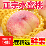 【时令鲜桃】山西水蜜桃脆甜可口软硬两吃新鲜水果生鲜桃子 【超值尝鲜】1斤特大果 (单果120g+)