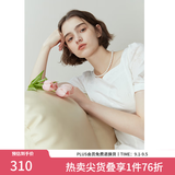范思蓝恩黑色法式气质显瘦连衣裙女夏季赫本风小黑裙设计感12125 柔花白色 M
