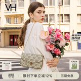 VANESSA HOGAN VH女包山茶花信封包轻奢老花链条小包单肩斜挎包生日礼物送女友